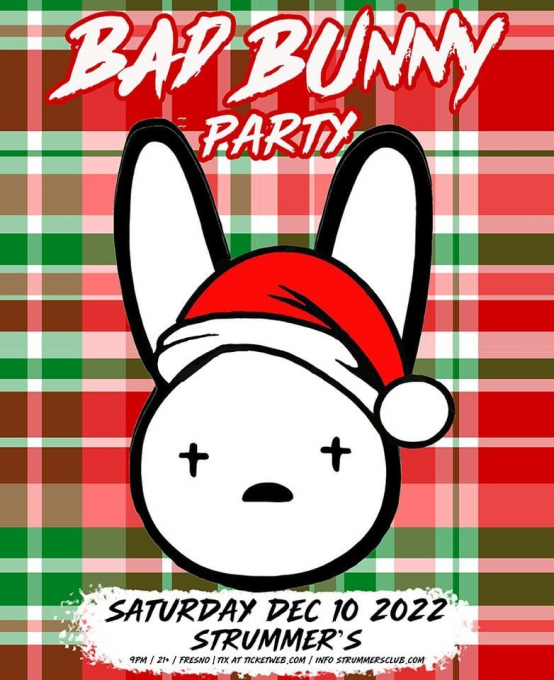 Bad Bunny Xmas Party! at Strummers